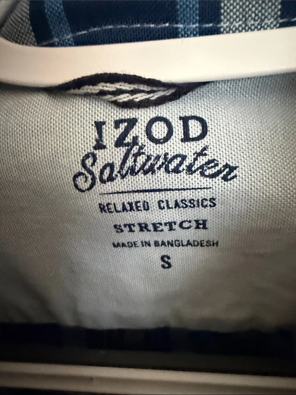 Izod Blue Plaid Button-Down Shirt